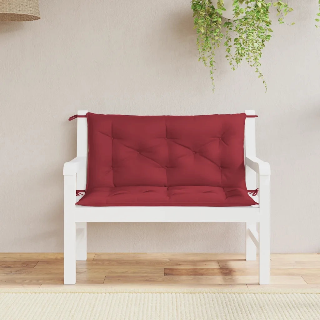 Cuscino per Panca Rosso Vino 100x(50+50)x7cm in Tessuto Oxford 315001