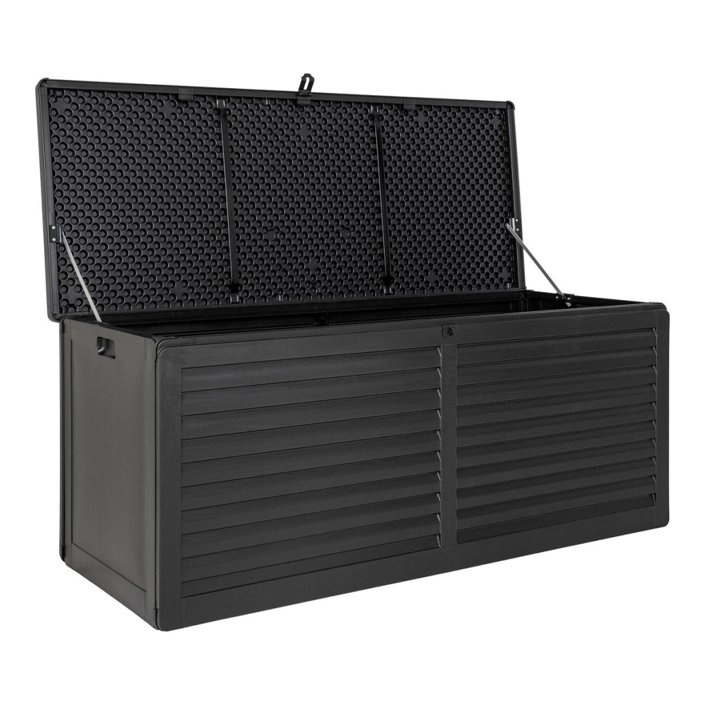 Box Porta-Cuscini Dubrovnik in Plastica Nera — 146,5×61×64,5 cm 490L