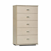 Cassettiera 5 cassetti rovere sbiancato cm 91x53x33