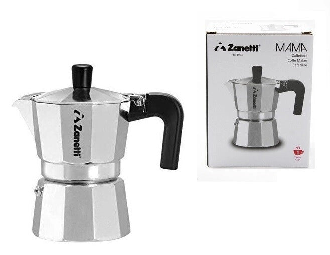 Macchinetta Caffè Moka Caffettiera Express in Alluminio Mama 6 Tazze