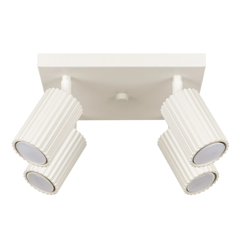 Plafoniera moderna beige orientabile 25cm 4xGU10 Gravio