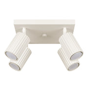Plafoniera moderna beige orientabile 25cm 4xGU10 Gravio