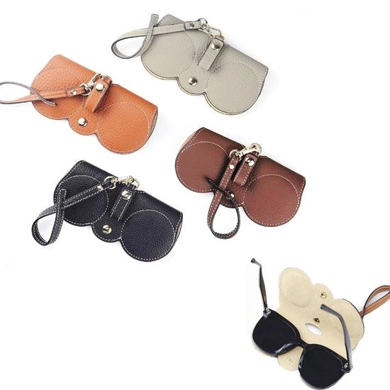 Portafoglio per occhiali da sole portatile - Etui per occhiali da sole in pelle - Moderno portafoglio per occhiali da sole - Resistente e leggero - Proteggente e impermeabile