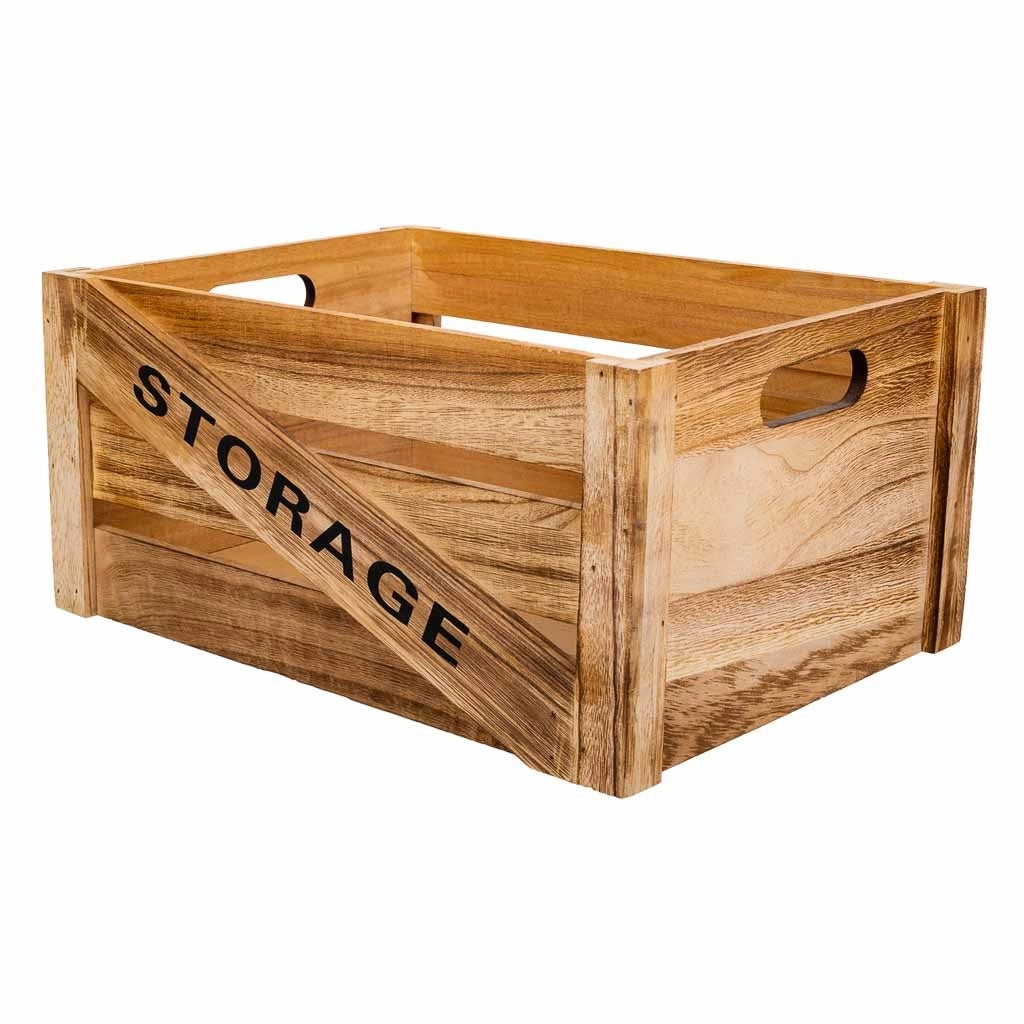 Set cassetti in legno 2 pezzi 36x26x18 -31x21x16h cm