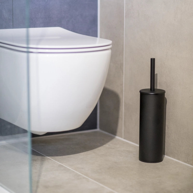 Scopino bianco scuro in ottone nero 38x10,5x9,5cm/ Ø 9cm