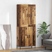 Credenza 2 pcs Legno vecchio Legno multistrato