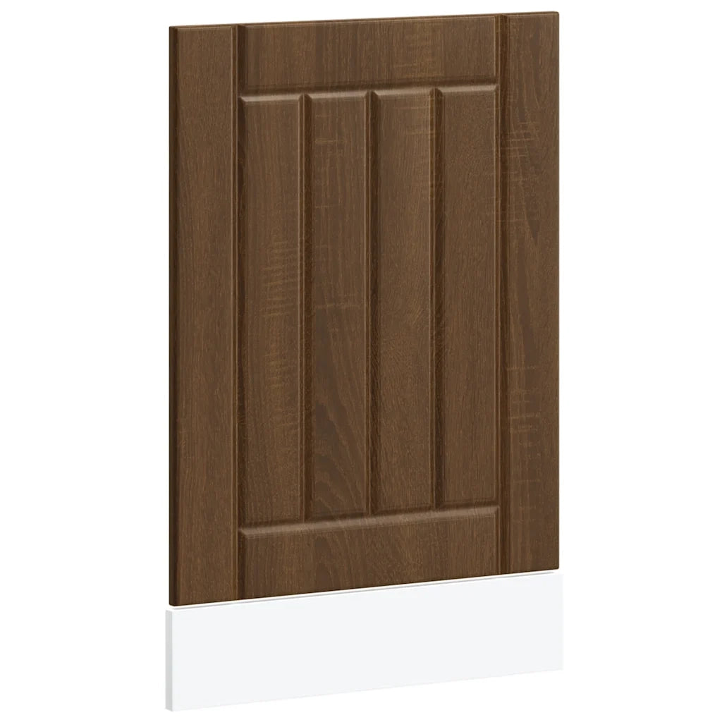 vidaXL Pannello Lavastoviglie Lucca Rovere Marrone Legno Multistrato