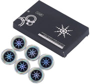 Kit di protezione EMF con patch negativi ioni, 6 pezzi, rilascio di calore, assorbimento di radiazioni, adesivo magnetron, multifunzionale, protezione dalle radiazioni, risparmio energetico.