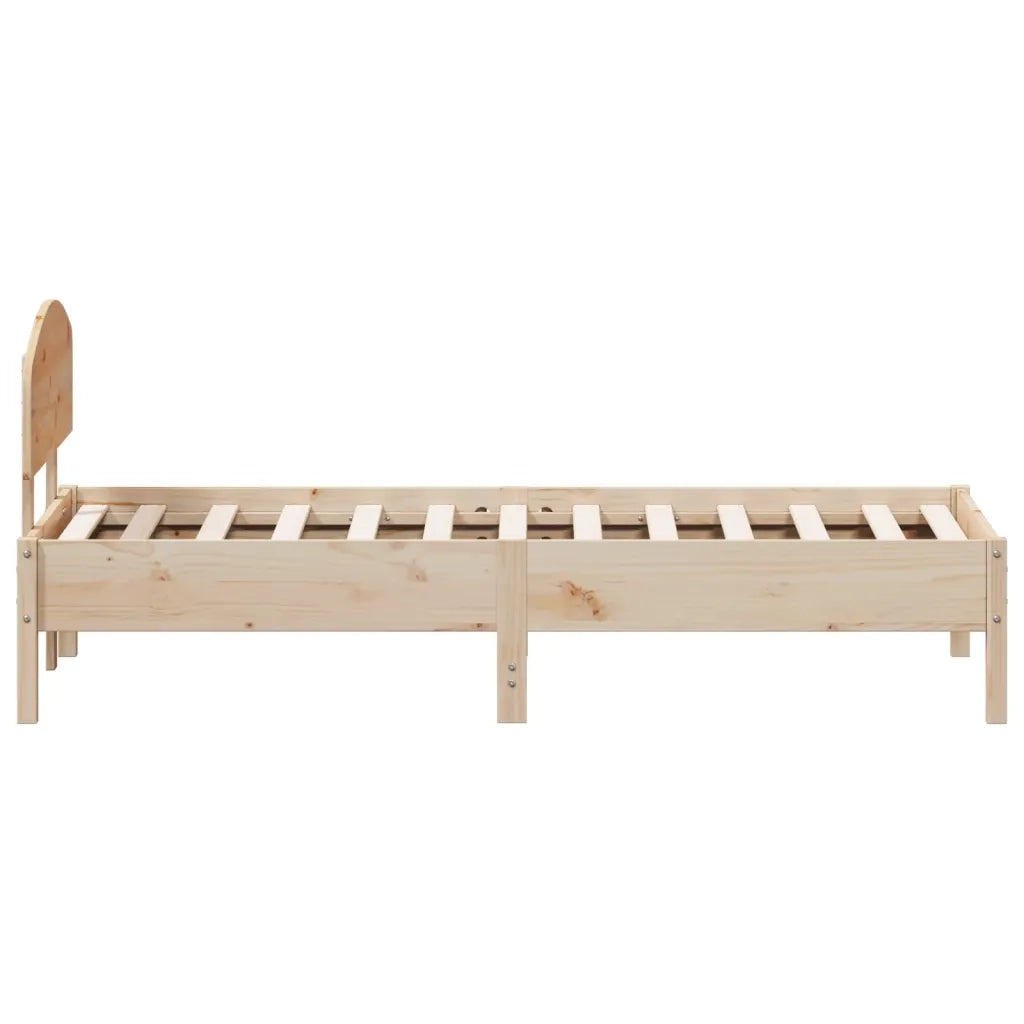 Giroletto senza Materasso-Struttura Letto 75x190 cm in Legno Massello di Pino 279933