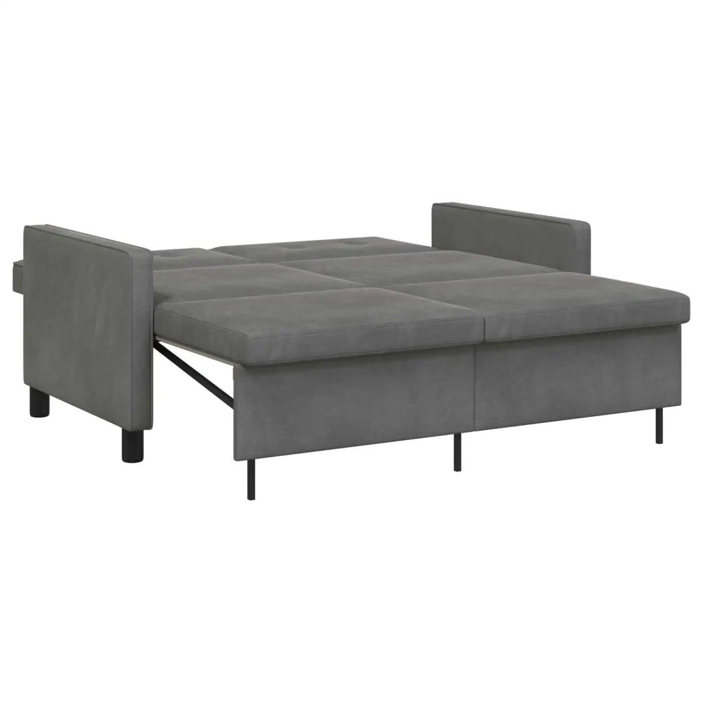 Divano letto Grigio Scuro Tessuto 42033353