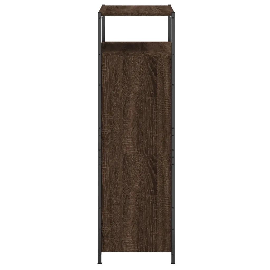 Scarpiera-Scaffale per scarpe Rovere Marrone 60x34x112 cm in Legno Multistrato