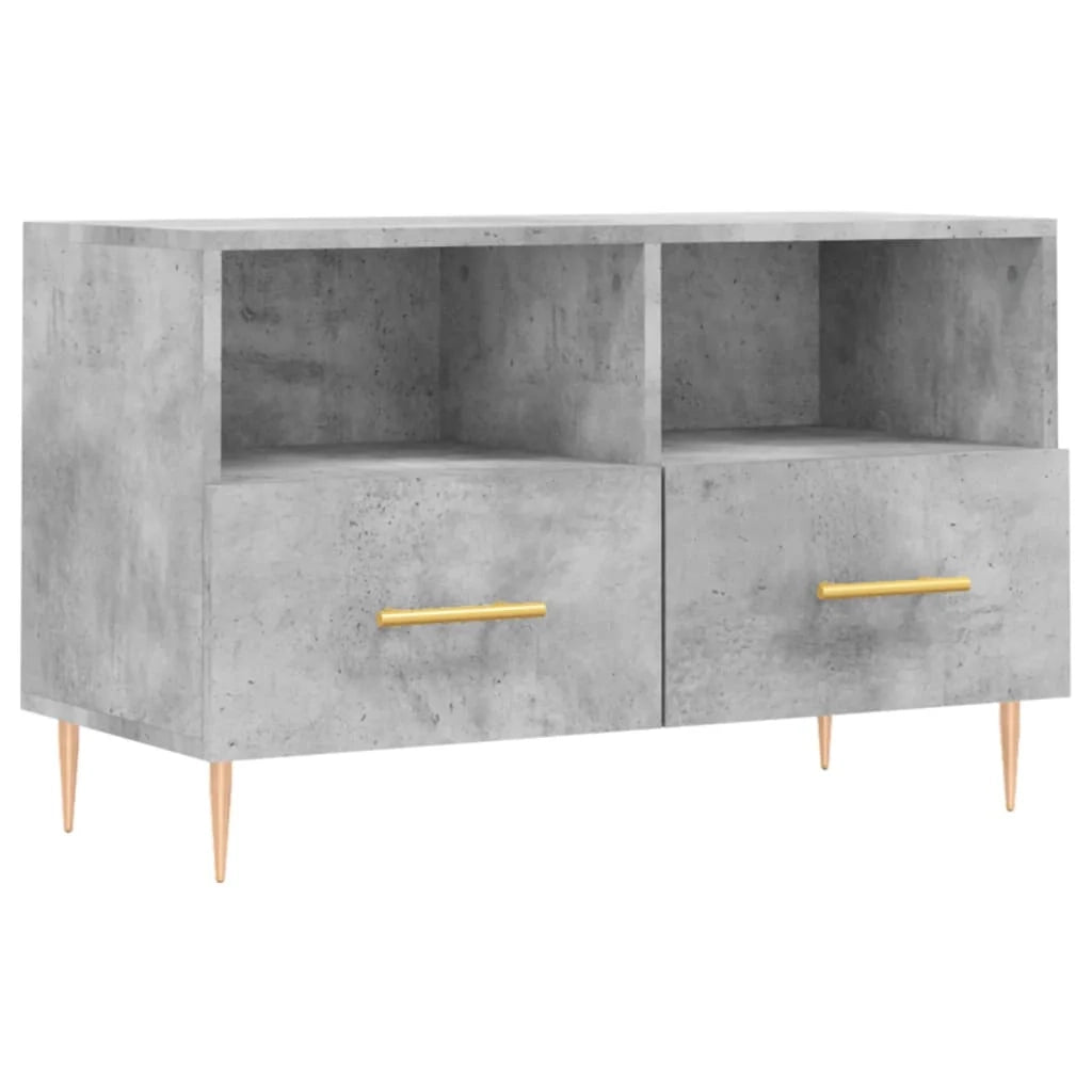 Mobile TV multimediale mensola TV credenza TV sala da pranzo soggiorno camera da letto 80 x 36 x 50 cm legno ingegnerizzato grigio 02_0026299