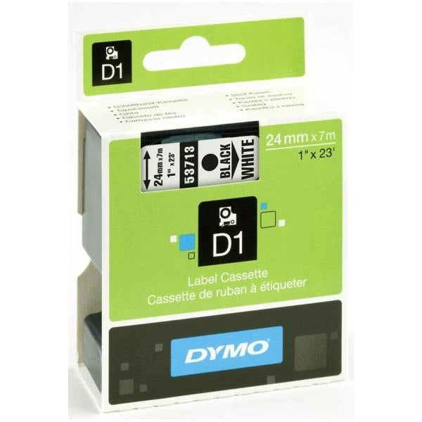 Dymo d1 etichette originali | 24 mm x 7 mm | stampa nera su bianco | etichette autoadesive per etichettatrice labelmanager | 1 pezzo - S0720930A