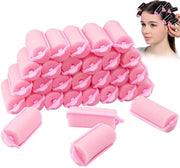 Haarkrullers in schuim o 30 pezzi - 20 mm - colore rosa