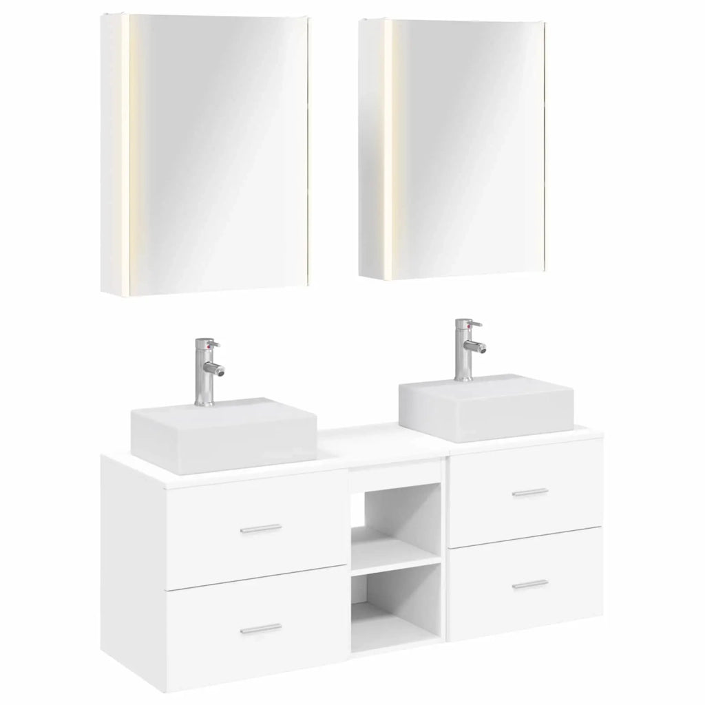 Set di mobili per il bagno 5 pcs Bianco 3406807