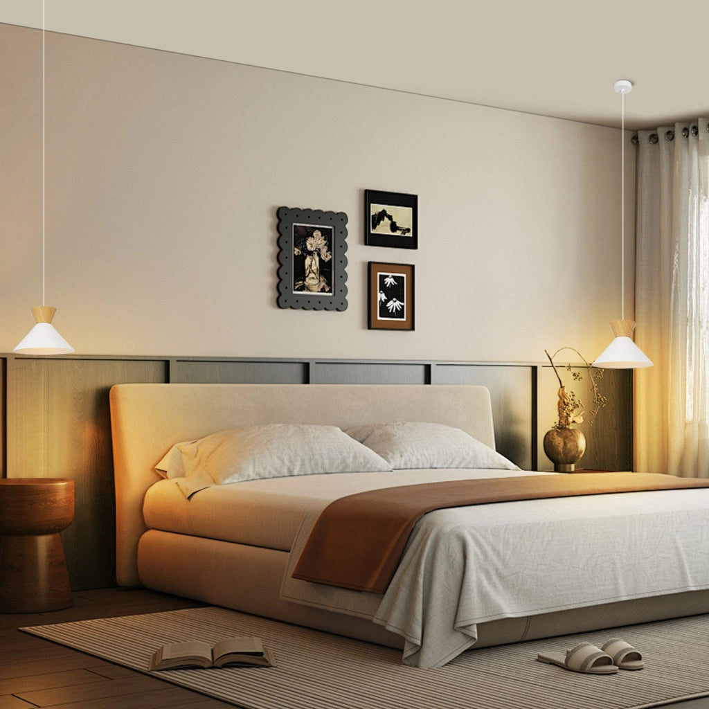 Lampada a sospensione ZMH per sala da pranzo 2 luci a sospensione bianche a 1 fiamma ?25 cm corridoio retr¨°