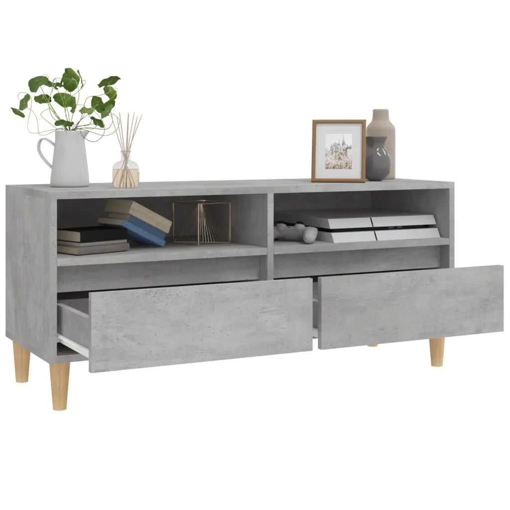 Mobile per TV-Credenza TV-Console TV Grigio Cemento 100x34,5x44,5 cm Legno Multistrato 982731