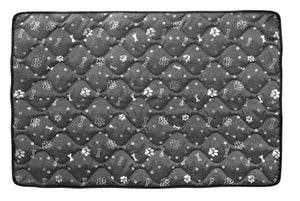 AIO FACTORY 100x70 cm Tappetino per cuccia per cani impermeabile Silver Bones