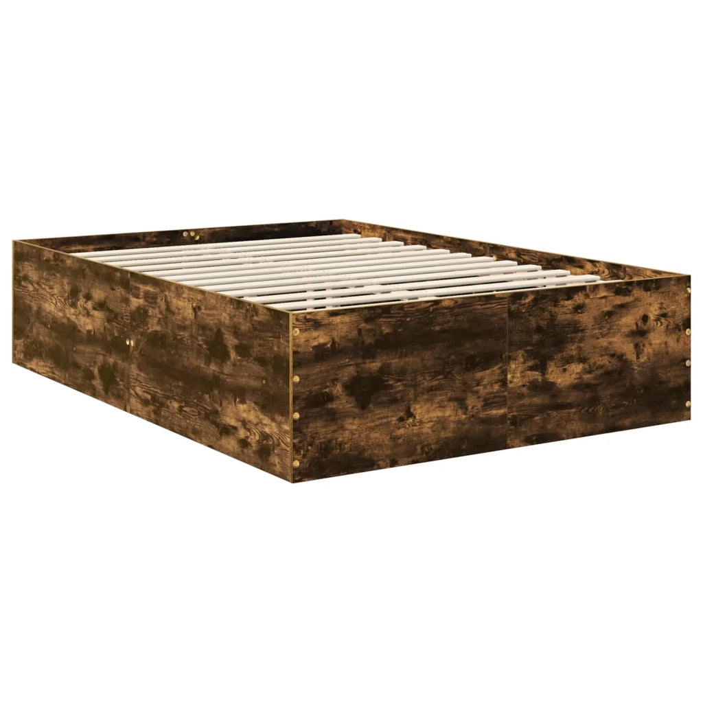 Struttura del letto Rovere fumé 160 x 200 cm Legno multistrato 3408561