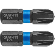 Topex 56h506 inserti ad impatto o pz4 x 25 mm, 2 pz ds