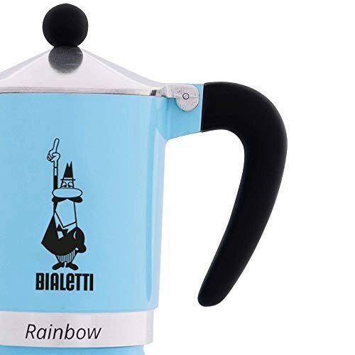 Bialetti Rainbow Moka 6 Tazze Azzurra