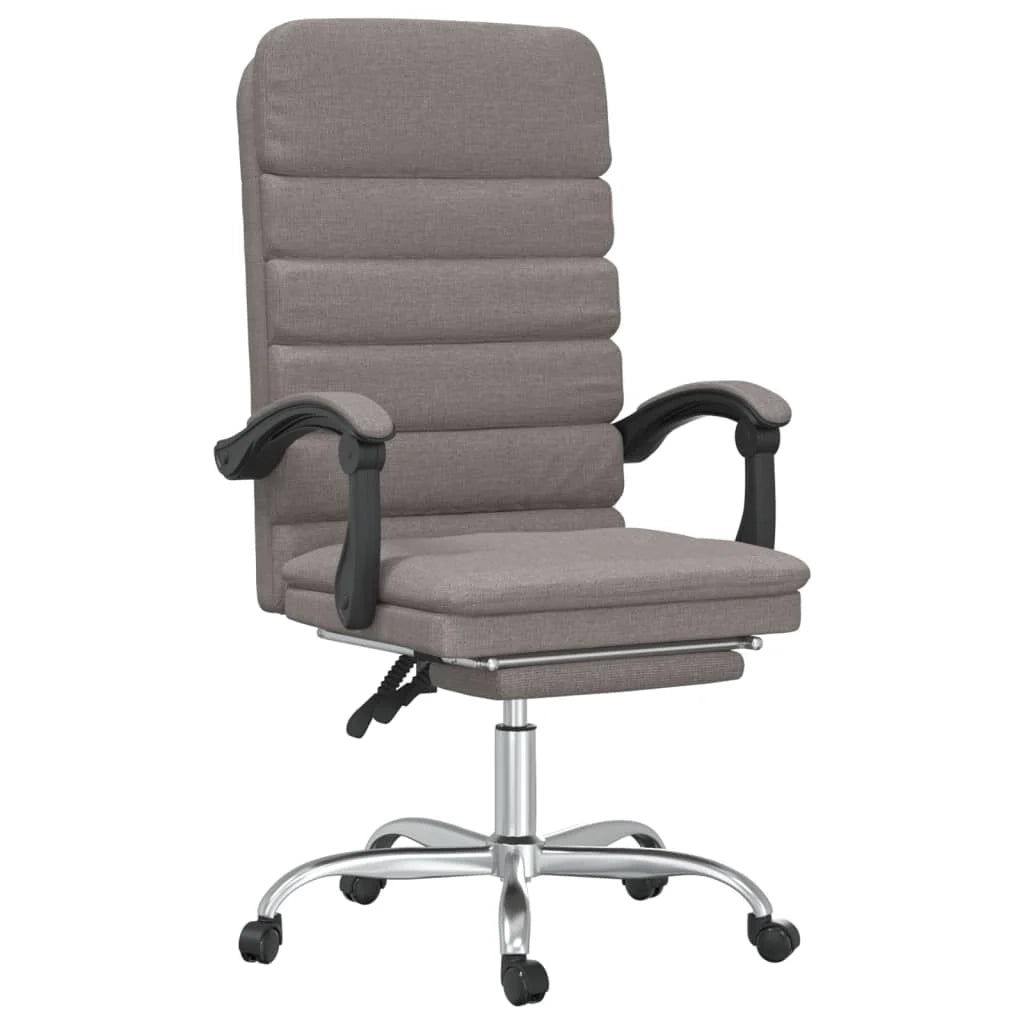 Poltrona reclinabile da ufficio per massaggio per uso al computer studio tessuto color tortora 02_0025422