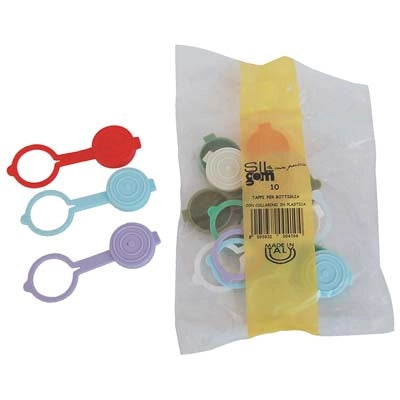 TAPPO PVC + ANELLO X BOTTIGLIA - LT 1 CF=PZ 10- 15 confezioni
