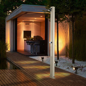 Doccia Solare da Giardino 25L Miscelatore e Lavapiedi Arkema Jolly S Champagne Bronze