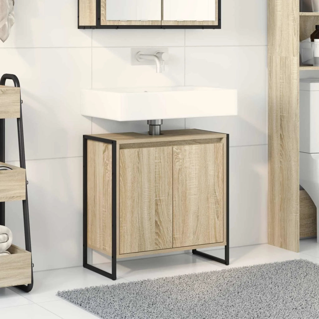 Mobile da Bagno | Armadio da bagno Sonoma 60 x 30 x 60 cm Legno multistrato