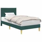 Letto singolo | Letto per adulti | Struttura del letto Verde Scuro 80 x 200 cm Tessuto