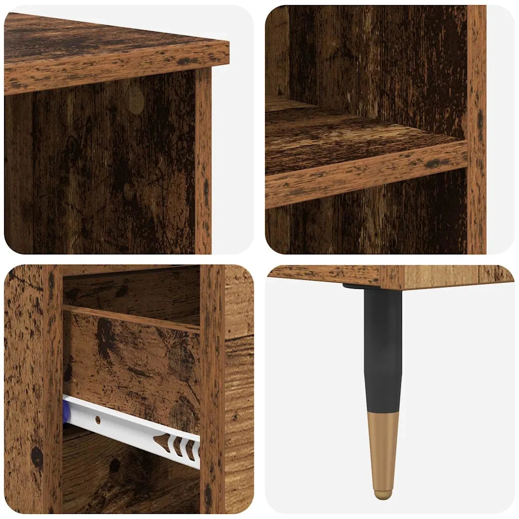 Credenza | Madia | Buffet da pranzo | Armadio da pranzo Legno vecchio 40 x 36 x 110 cm Legno multistrato