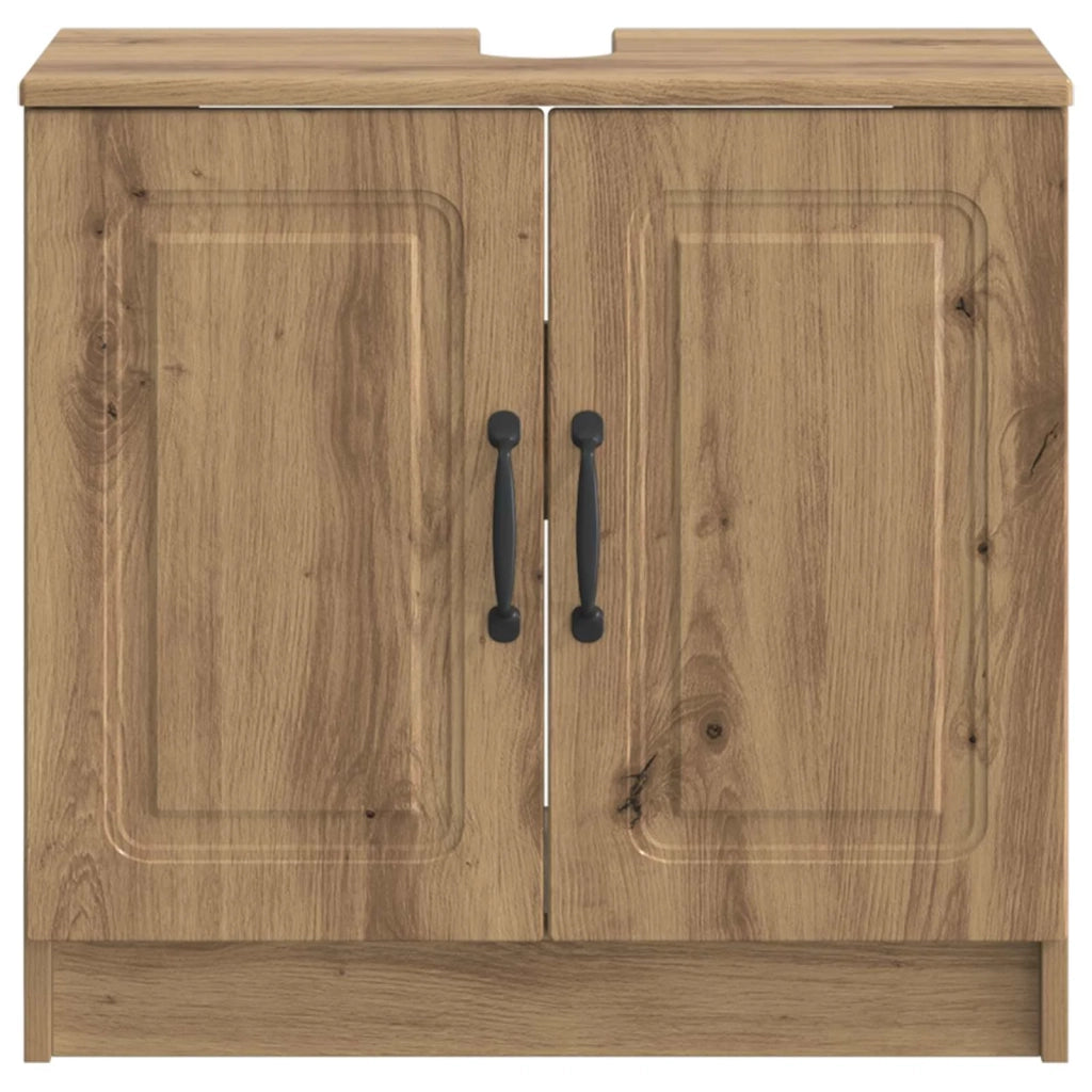 Armadio per Lavabo da Bagno UTRECHT Rovere Artigianale 897674