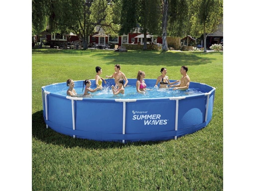 Piscina tubolare rotonda "Annie" - 4,57 x 4,57 x 0,84 m - Blu