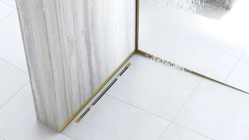 Pannello Frontale Per Piatto Doccia 120cm Gold