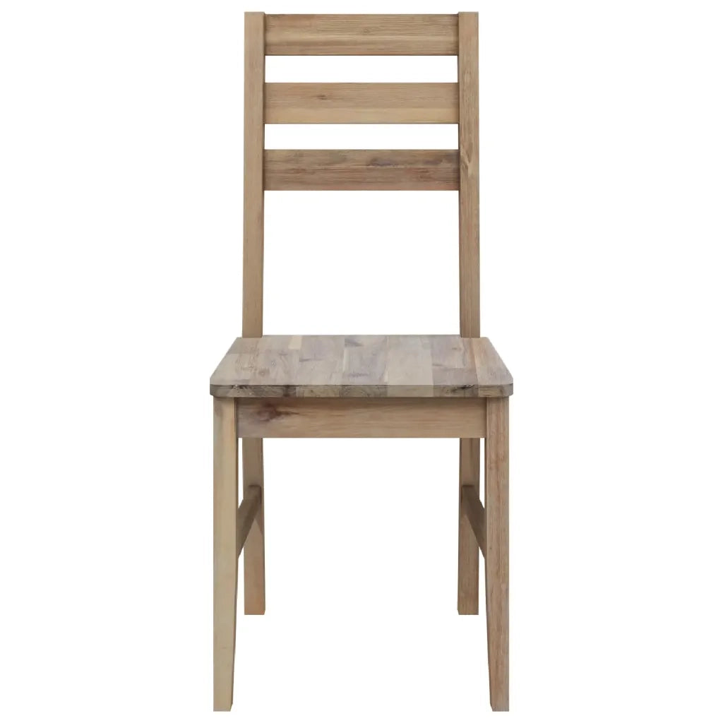 Sedie da Pranzo 4 pz in Legno Massello di Acacia 246006