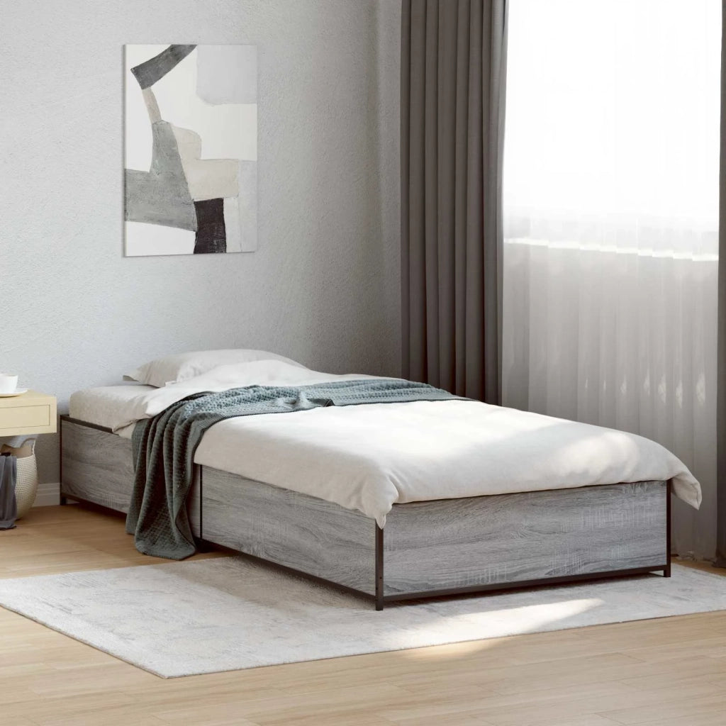 Struttura del letto Sonoma grigio 80 x 200 cm