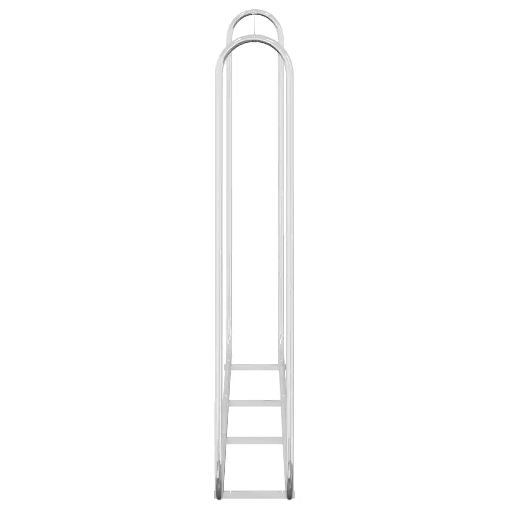 Rastrelliera per Legna 200x25x150 cm in Acciaio Zincato 4100705