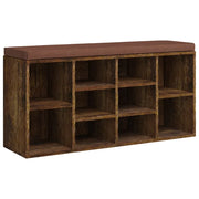 Scarpiera | Mobile per scarpe Rovere Fumo 103x30x48 cm in Legno Multistrato