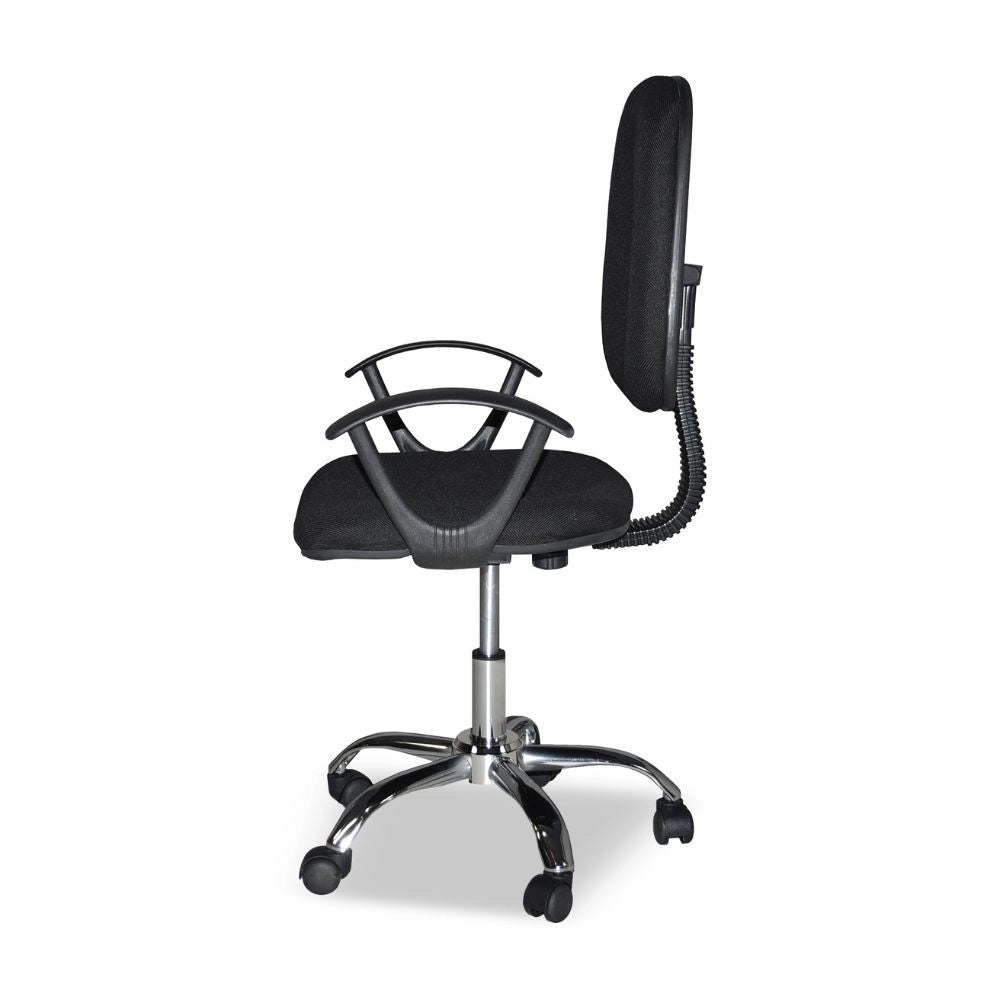 Poltrona ufficio nera 62x44x94 cm