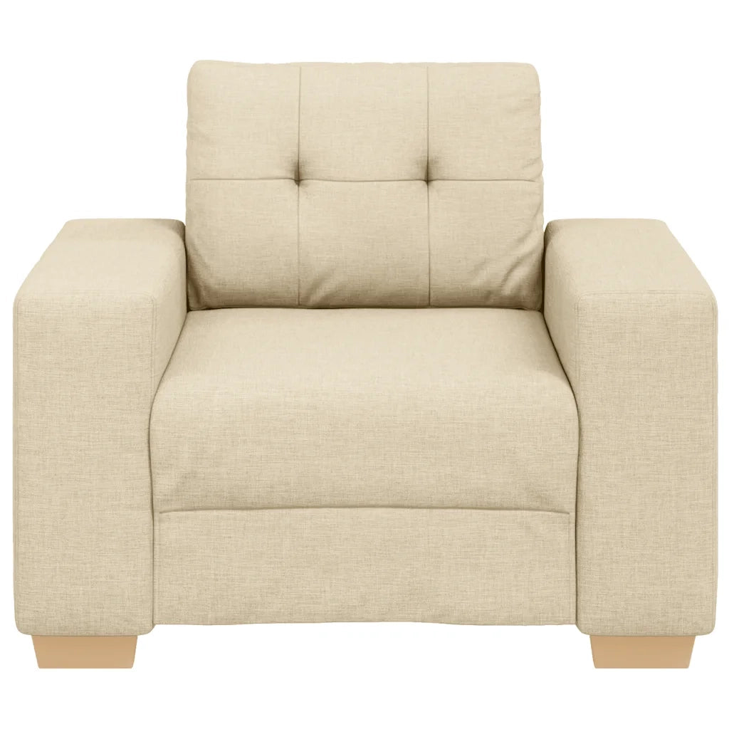 Divano Sedia Crema 100x78x80 cm in Tessuto 4105065