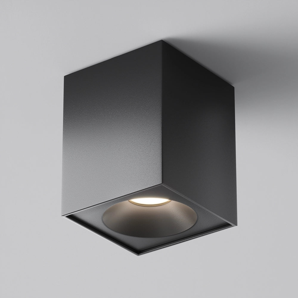 Plafoniera Maytoni Zoom nera alluminio 9 cm GU10 IP65