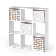 Vicco Scaffale Bianco 104 x 108 cm con 4 scatole pieghevoli opt.2