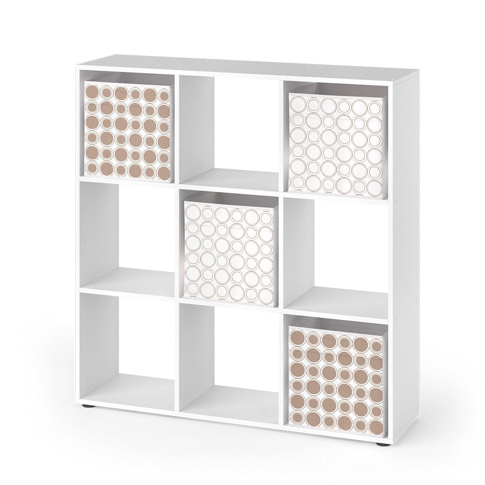 Vicco Scaffale Bianco 104 x 108 cm con 4 scatole pieghevoli opt.2