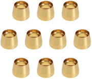 Connettore di raccordo 10 pezzi - Ottone - AN3 - Guarnizione di supporto per olio - Connessione impermeabile - Duraturo e resistente - Connettore di accoppiamento