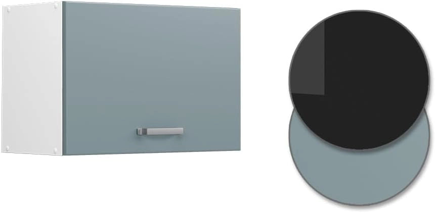 Pensile da cucina R-Line, Grigio-blu, 60 cm Piatto, per la libera combinazione all'interno di sistemi cucina modulari