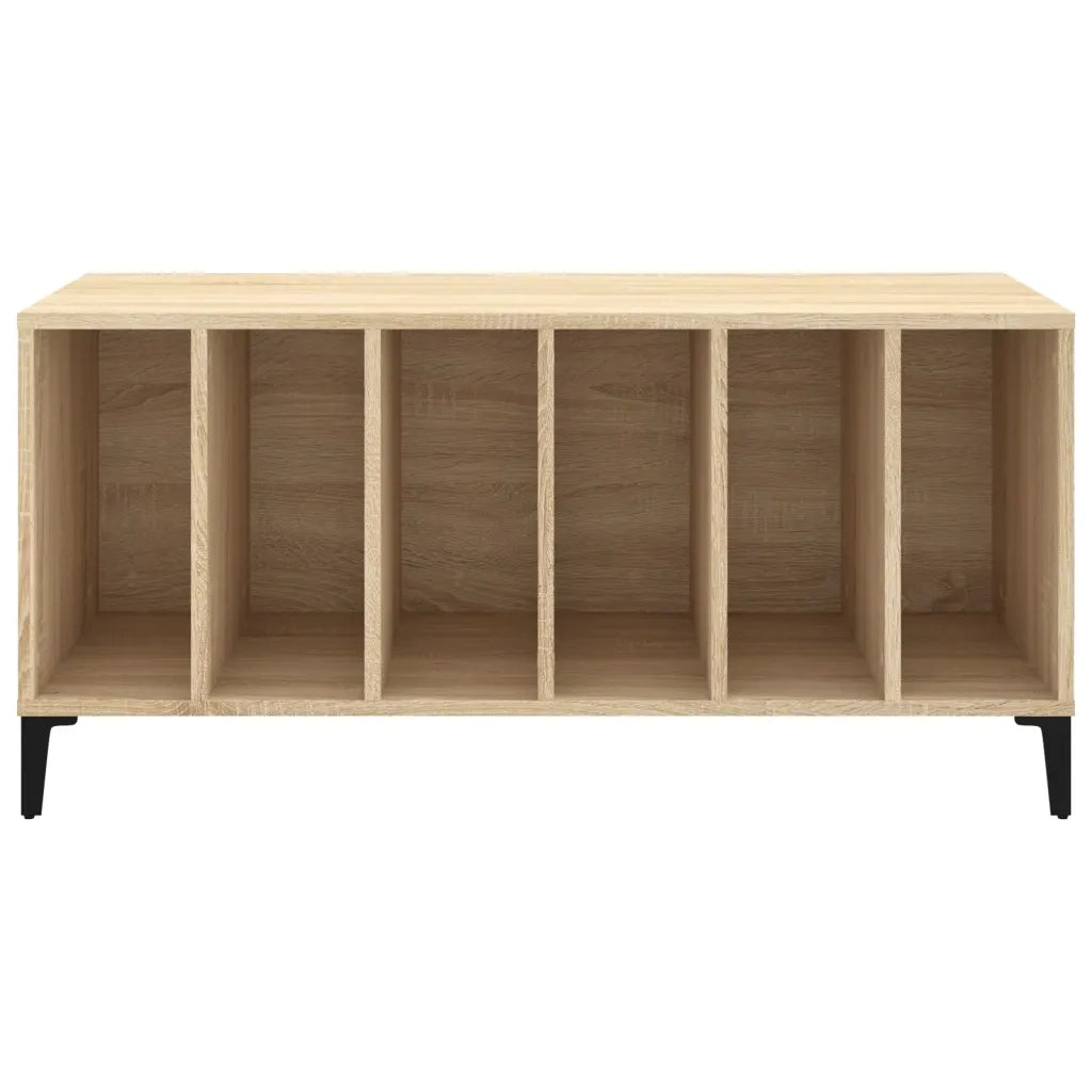 Mobile Porta Dischi Rovere Sonoma 100x38x48cm Legno Multistrato 831984
