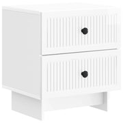 Armadio da Notte con cassetto Bianco Lucido 43 x 34,5 x 47,5 cm 893843