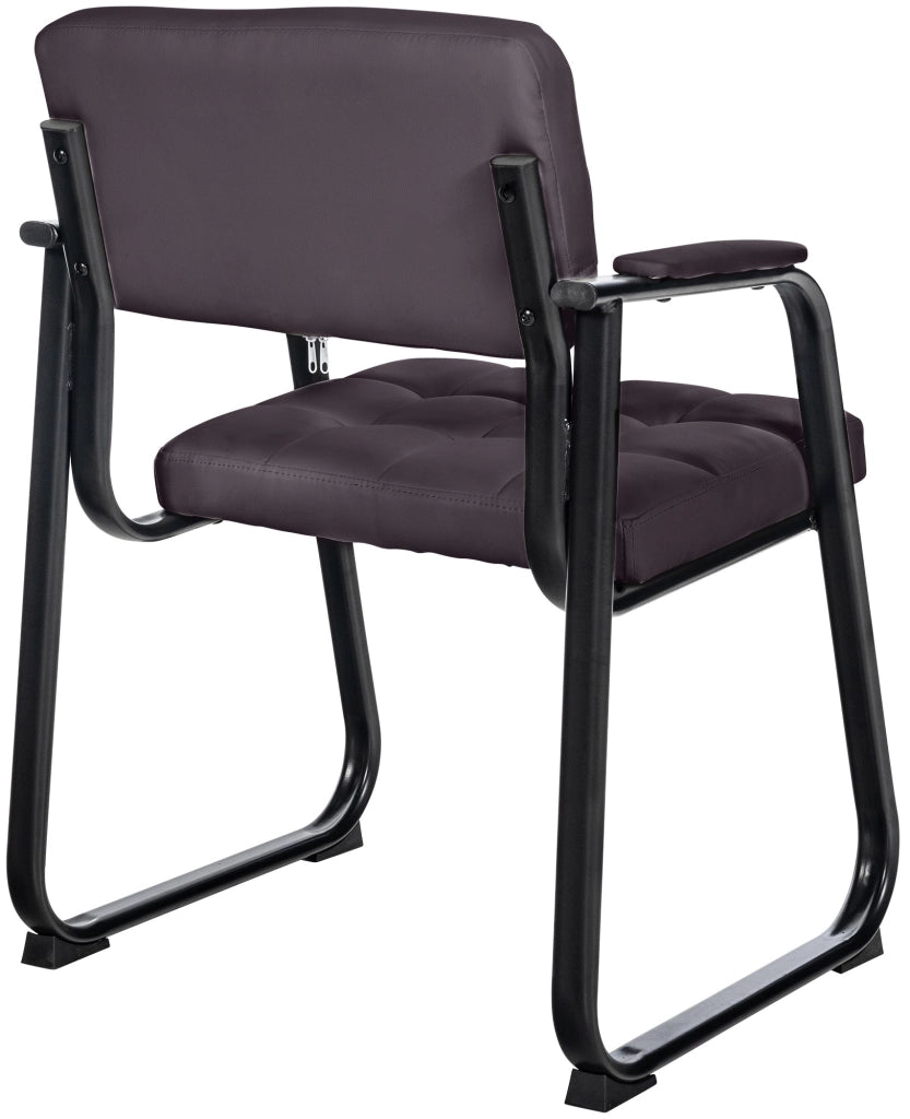 Sedia Visitatore Canada B in Similpelle marrone