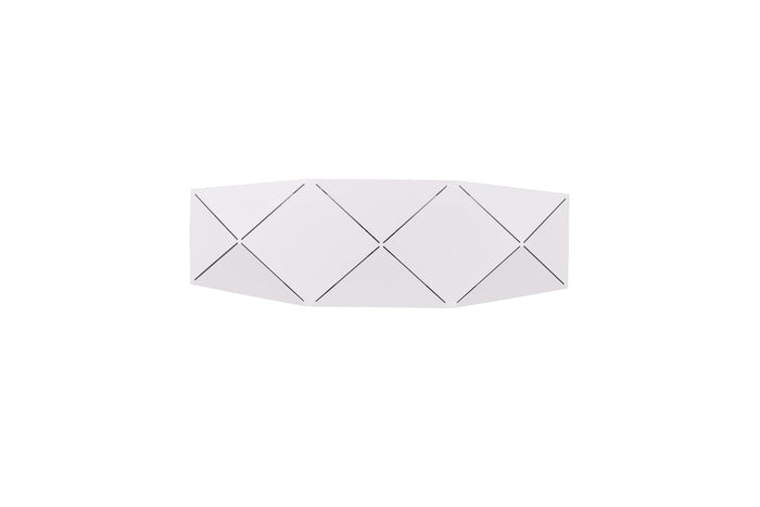 Applique da Interno a LED in Metallo Bianco Opaco