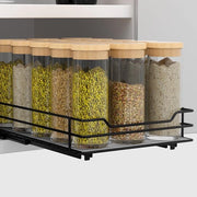Organizzatore di erbe estratti - Piastra di stoccaggio per cucina - 1 pezzo - Metallo - L26,4 x B17,2 x H5,7 cm
